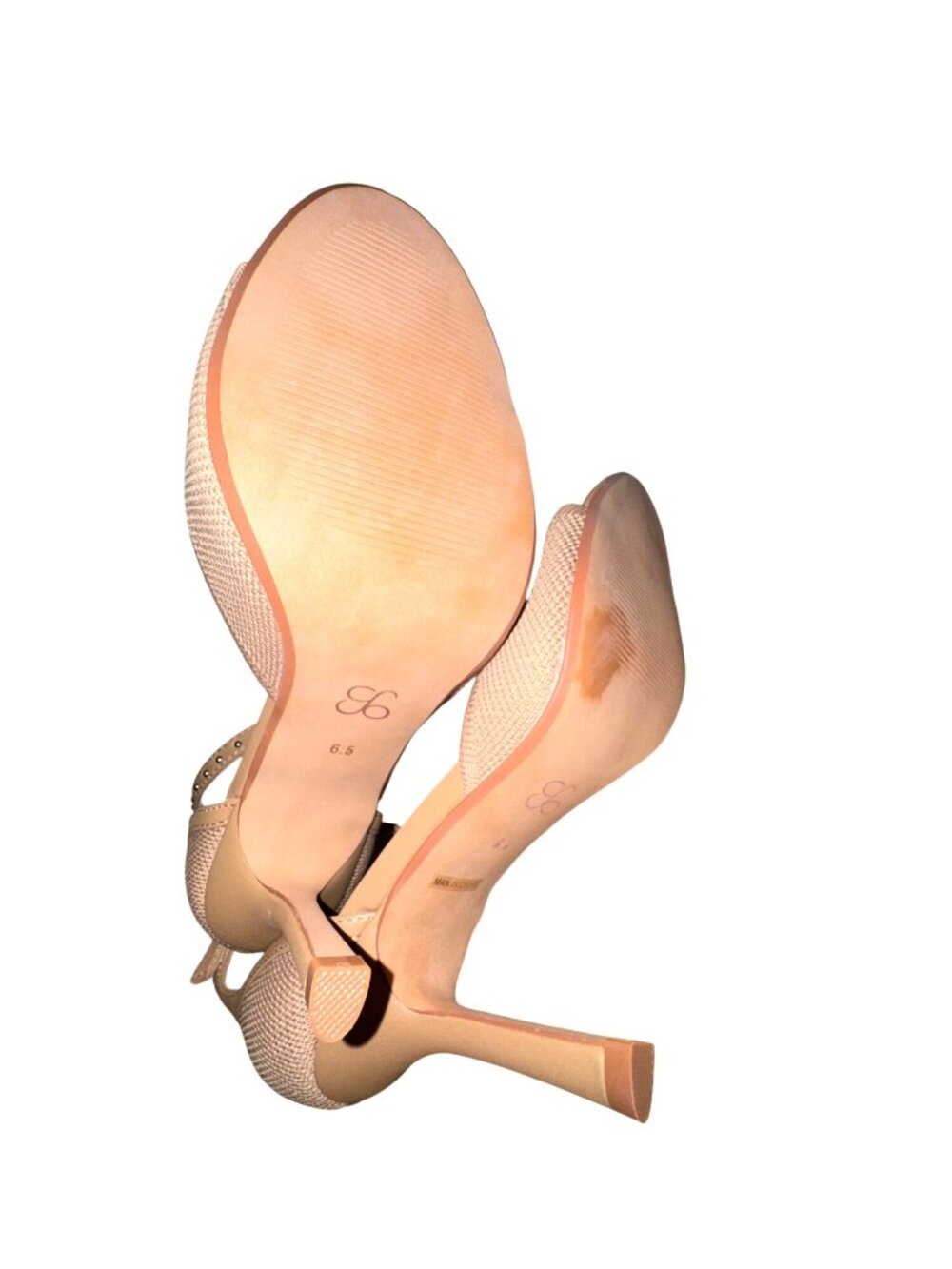 Cosy Island Beige Ankle Strap High Heel Sandals Size 6.5 - Picture 8 of 8